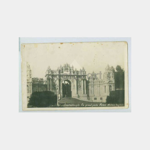 1930 Dolmabahçe Saray Kapısı Görünüş Kartpostal
