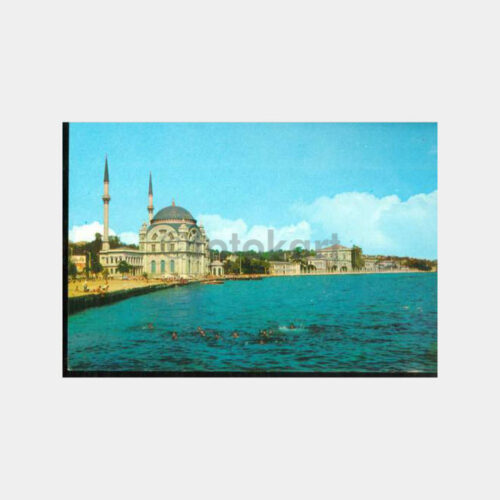 1970 Dolmabahçe Camii Görünüş Kartpostal