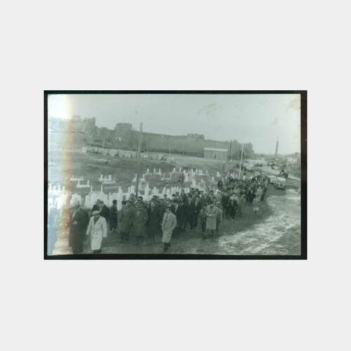 1962 Diyarbakır Cenaze Töreni 4 Adet Fotoğraf - Görsel 2