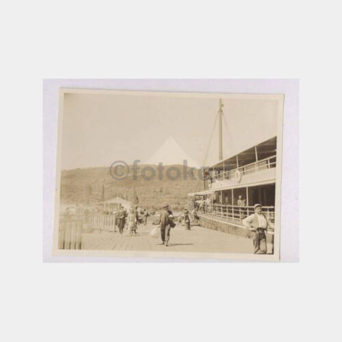 1930 Mudanya İskelesinde Vapur Fotoğraf