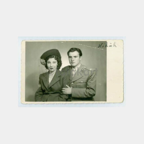 1948 Şapkalı Kadın Nikah Fotoğraf