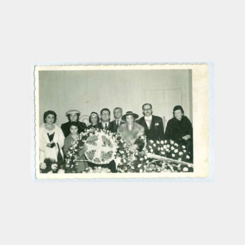 1942 Şapkalı Kürklü Kadın Nikah Merasimi Fotoğraf