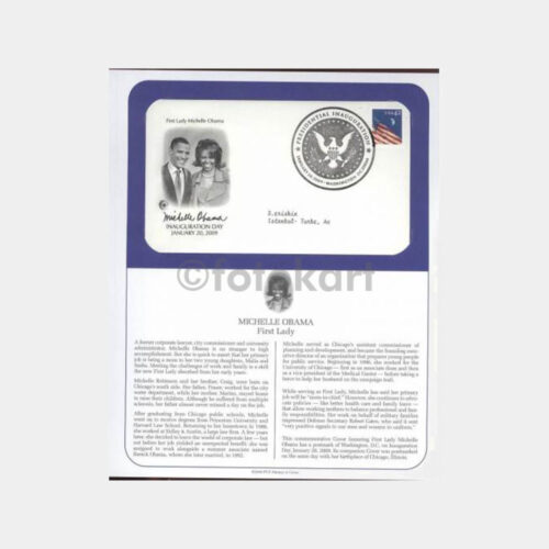 2009 ABD Başkanı Barack Obama ve Eşi Konulu 4 Adet FDC - Görsel 3