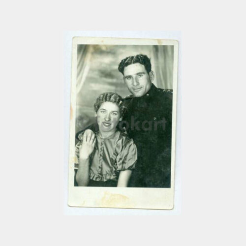 1940 Subay Ailesi Örgü Saçlı Kadın Fotoğraf