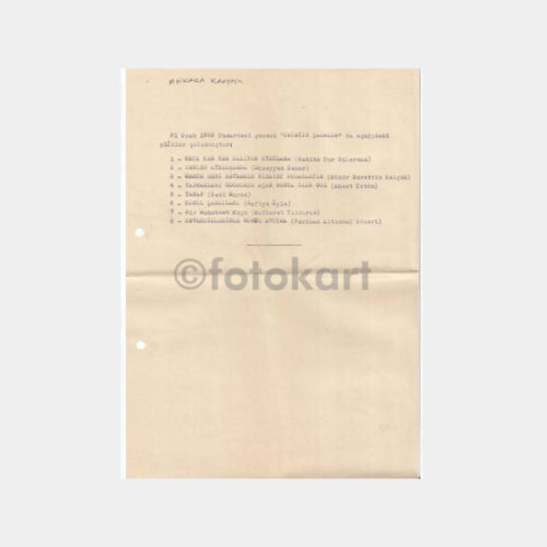 1953 Ankara Radyosu -31 Ocak Cumartesi- Yayın Programı