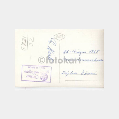 1965 Ankara Devlet Konservatuarı Diploma Töreni Konulu Fotoğraf - Görsel 2