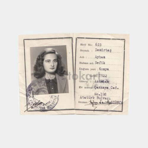 1960 Ankara Hukuk Fakültesi Kimlik Kartı