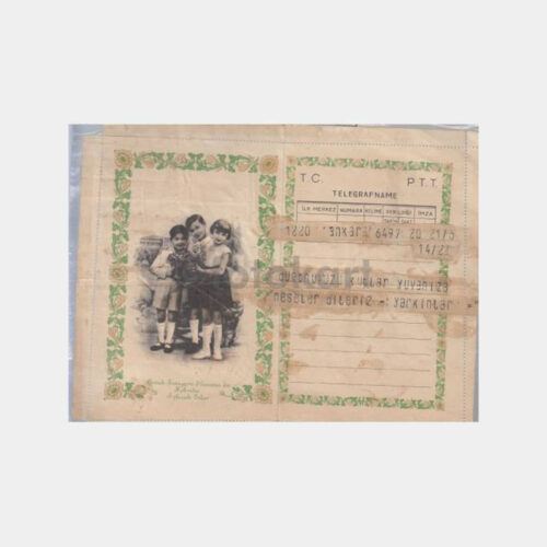 1946 Ankara - Çocuk Esirgeme Kurumu Tebrik Telgraf