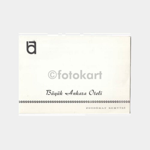 1975 Ankara Büyük Otel Fotoğraf Kabı