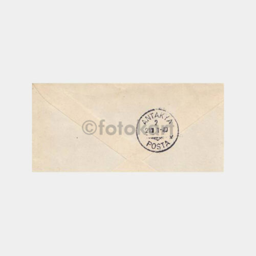 1940 İstanbul Aksaray -Antakya Damgalı- Pullu Zarf - Görsel 2