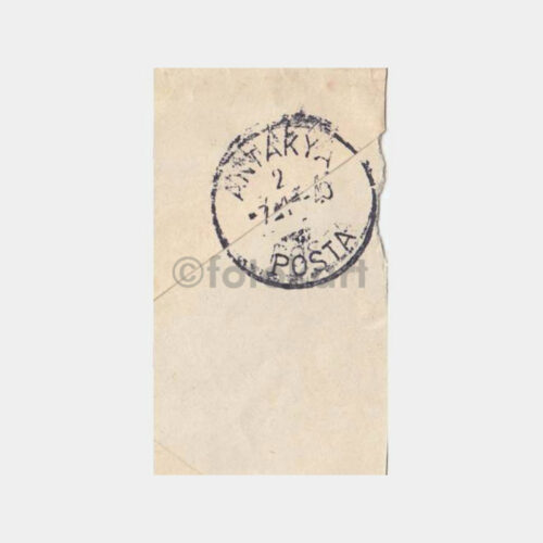 1940 Antakya Posta Varış Damgalı Zarf - Görsel 2