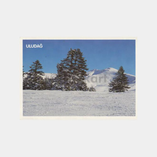 1980 Bursa Uludağ Zirvesi Görünüşü Kartpostal