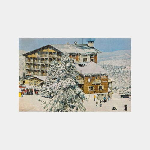 1974 Uludağ Beceren Oteli Görünüş Kartpostal