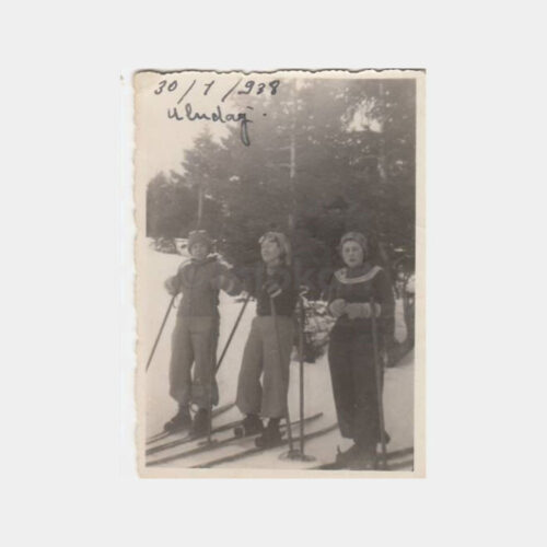 1938 Uludağ Kayakçı Kadınlar Fotoğraf