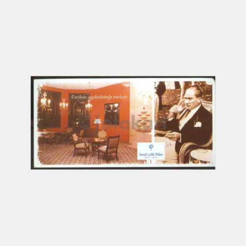Bursa Çelik Palas ve Atatürk Konulu Kartpostal