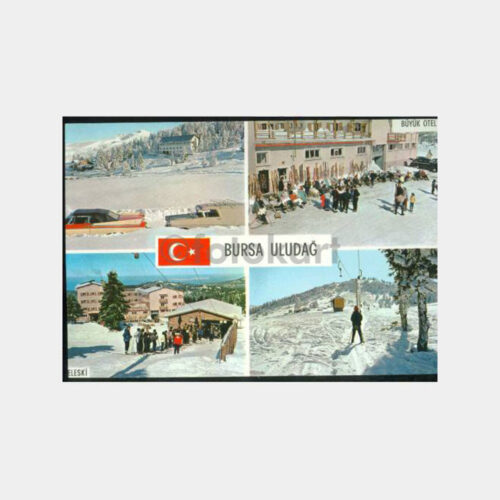 1975 Bursa Uludağ 4 Görünüş Kartpostal