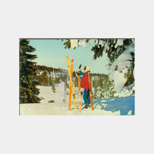 1968 Bursa Uludağ Kayakçı Kartpostal