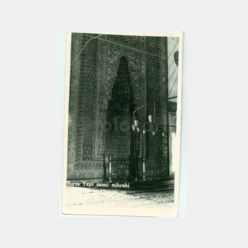 1949 Bursa Yeşil Camii Mihrabı Fotoğraf