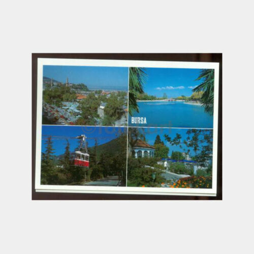 1990 Bursa Muhtelif Görünüş Kartpostal