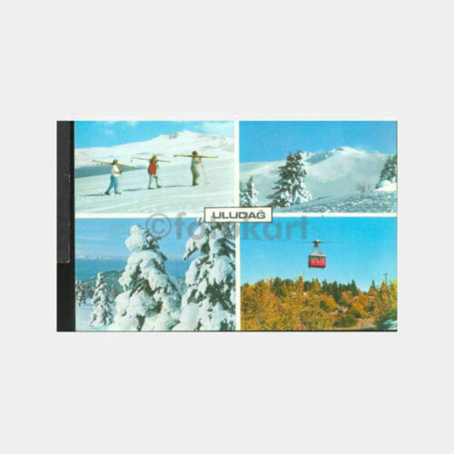 1976 Uludağ 4 Görünüş Kartpostal