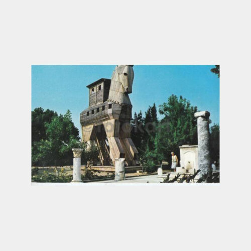 1974 Çanakkale Truva Atı Görünüş Kartpostal