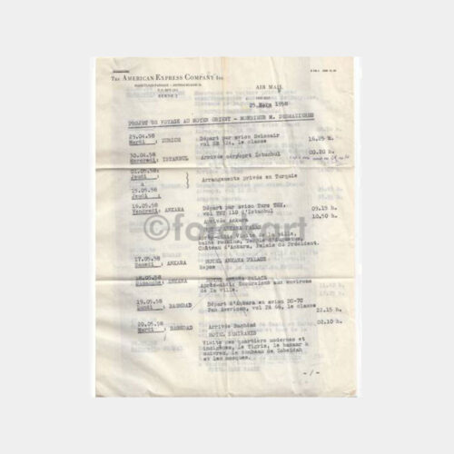 1958 Doktorlar -4 Sayfa- Turistik Gezi Programı
