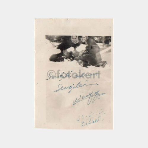 1956 Erenköy Kız Lisesi - Öğrenci Kış Okul Bahçesi 4 Adet Fotoğraf - Görsel 4