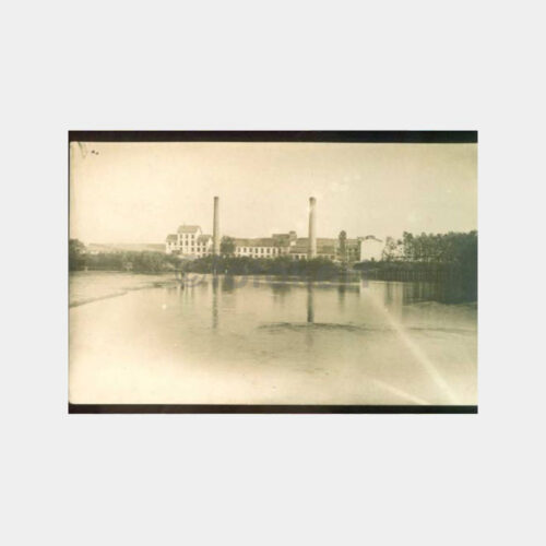 1930 Ermenice Yazılı Fabrika Binası Kartpostal