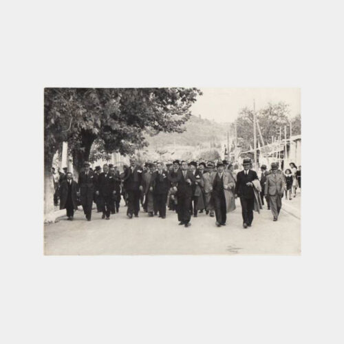 1940 Heyet Yürüyüşü Türk Bayrak Konulu Fotoğraf
