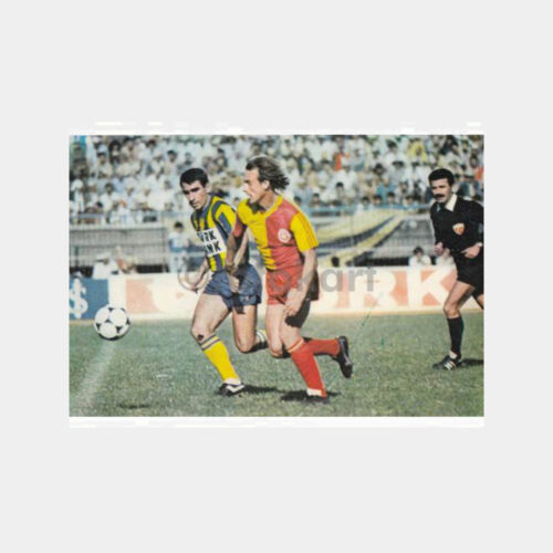 1976 Türk Futbolu -Fenerbahçe Galatasaray- Kartpostal