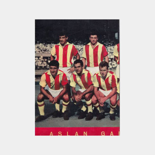 1960 Aslan Galatasaray Posteri, 43x33 cm, Lake Baskı