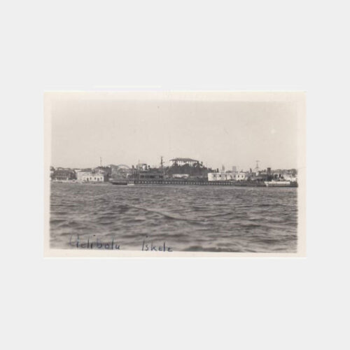 Gelibolu İskele Araba Vapuru Nadir Fotokart