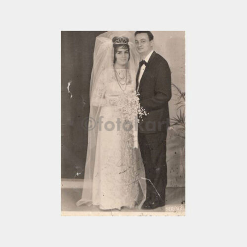 1970 Kadıköy -Foto Serengil- Gelin Damat Fotoğraf