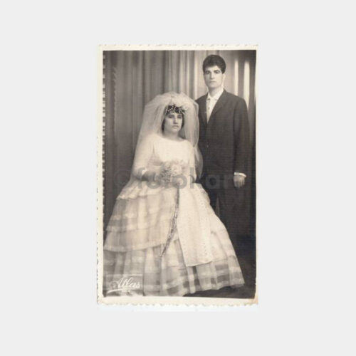 1964 Üsküdar -Foto Atlas Sunar- Gelin Damat Fotoğrafı
