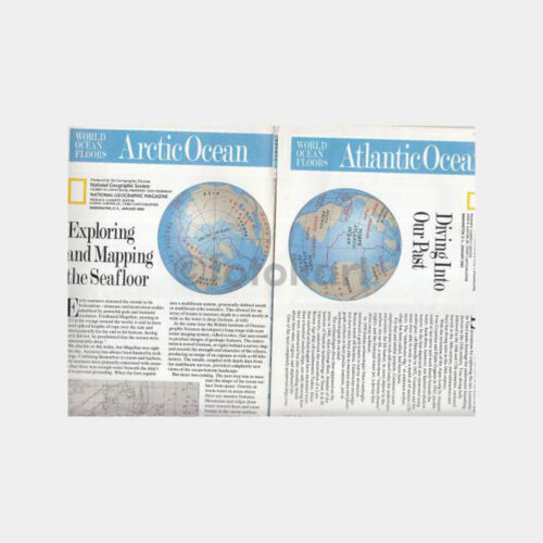 National Geographic Eki - Okyanus Tabanları Haritası