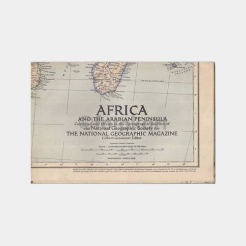 National Geographic Eki - Afrika Haritası
