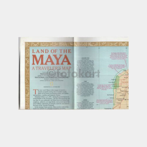 National Geographic Eki - Maya Ülkesi Haritası
