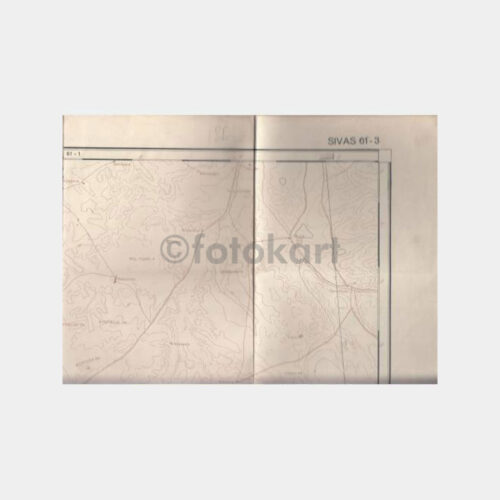 1946 Jeoloji Haritası Sivas 61-3 Maden Tetkik Arama