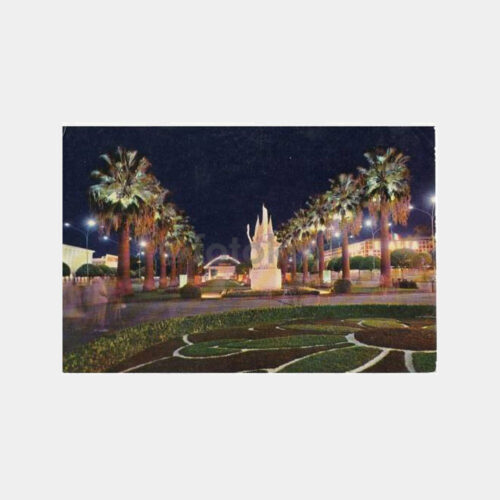 1970 İzmir Fuar Kültürpark Görünüş Kartpostal