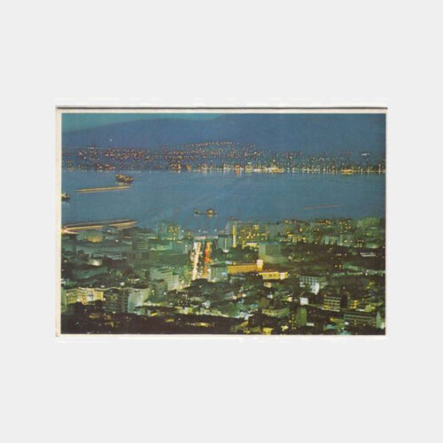 1968 İzmir Gece Görünüşü Tebrik Kartı