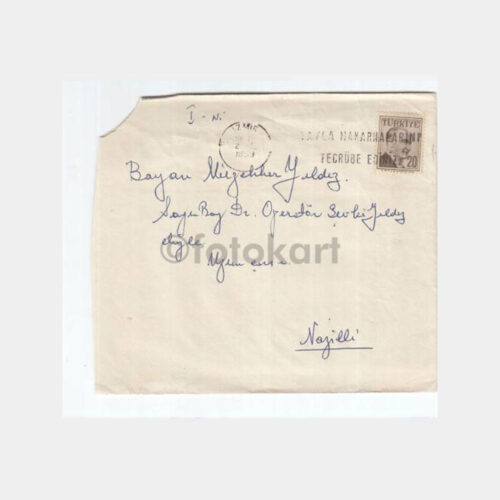 1959 İzmir Yayla Makarna Damgalı Zarf