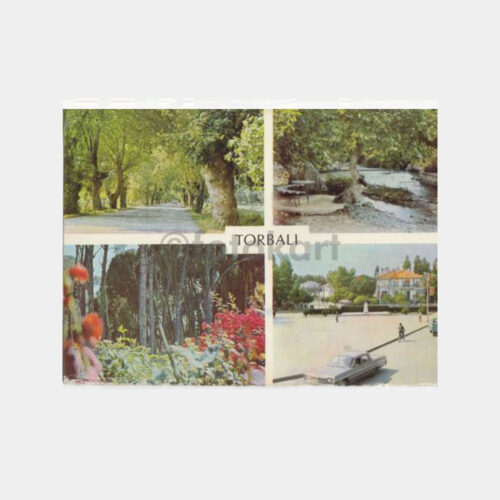 1976 İzmir Torbalı 4 Görünüş Kartpostal
