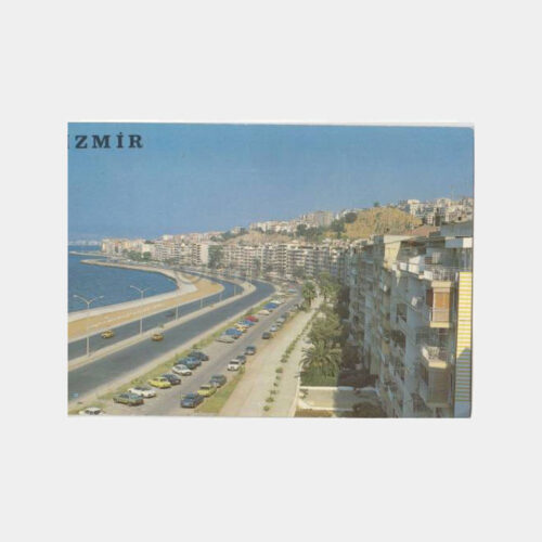1991 İzmir Mustafa Kemal Bulvarı Görünüş Kartpostal