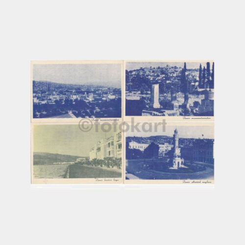 1950 İzmir Konulu Kartpostal Serisi - 12 Adet - Görsel 3