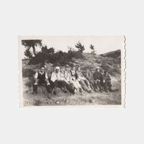 1940 İzmir Bornova Karagöl Hatırası Fotoğraf