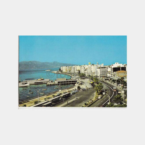 1976 İzmir Karşıyaka İskelesi Görünüş Kartpostal