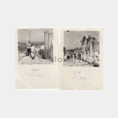 1964 İzmir Selçuk Efes Konulu 2 Adet Albüm Fotoğrafı