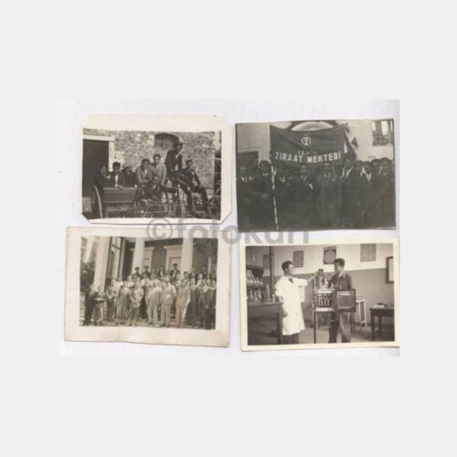 1932 İzmir Ziraat Okulu 4 Adet Fotoğraf - Görsel 2