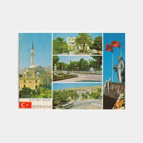 1975 İzmir Bornova Muhtelif Görünüşü Kartpostal