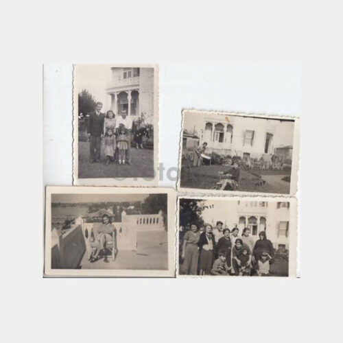1937 Kadıköy Albümünden - Köşk Ailesi 5 Adet Fotoğraf